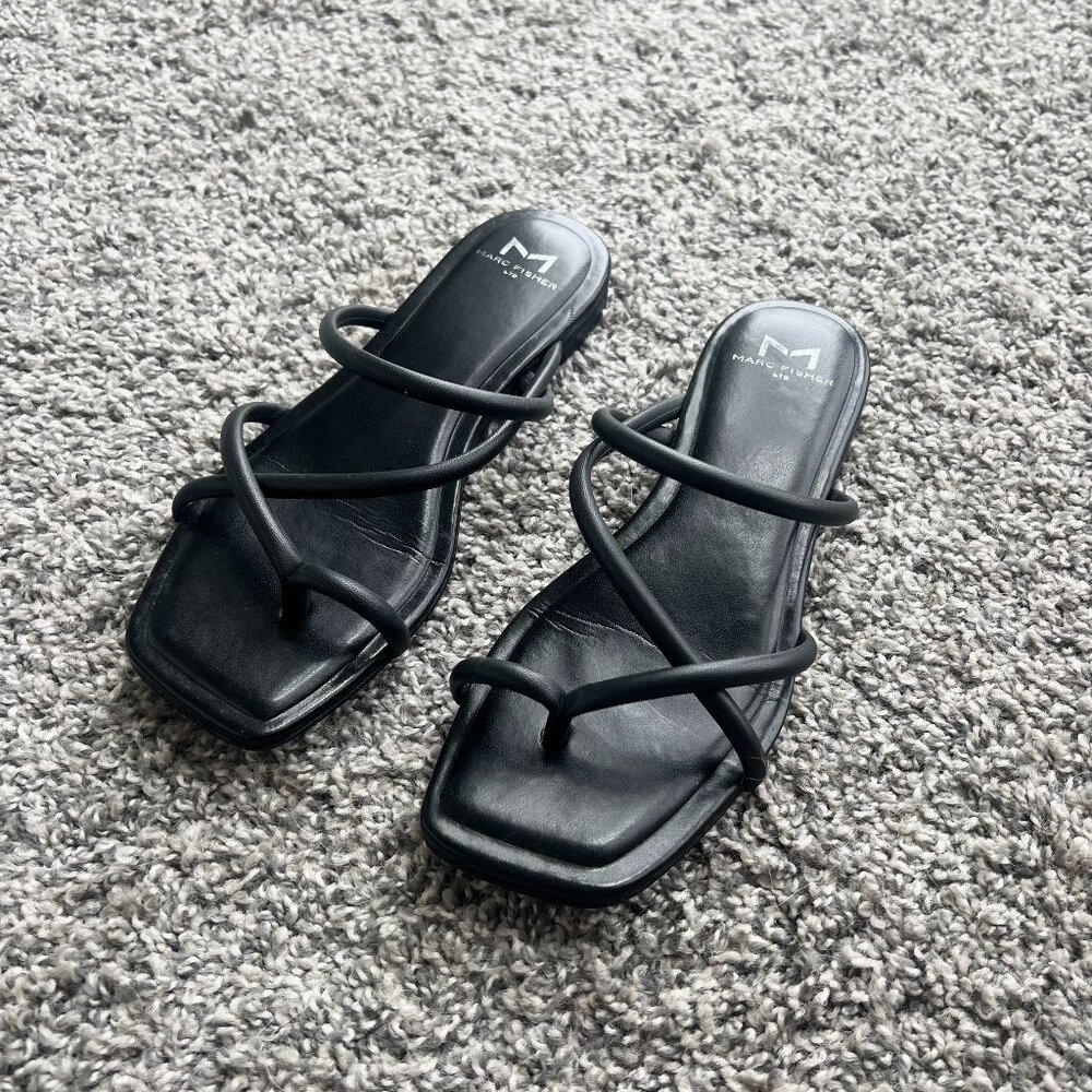 Marc Fisher LTD Black Fiada Sandal Size 6